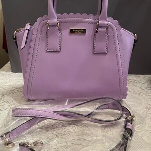 Kate Spade Lavender Scalloped Crossbody Bag